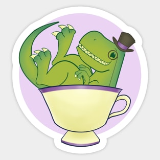 Tea Rex Sticker